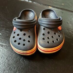 Kids size 9 Navy Crocs